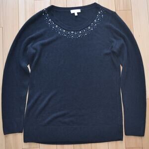 Fashion Bug Sweater Black Size XL (Women's) Jewels on Top Soft Material